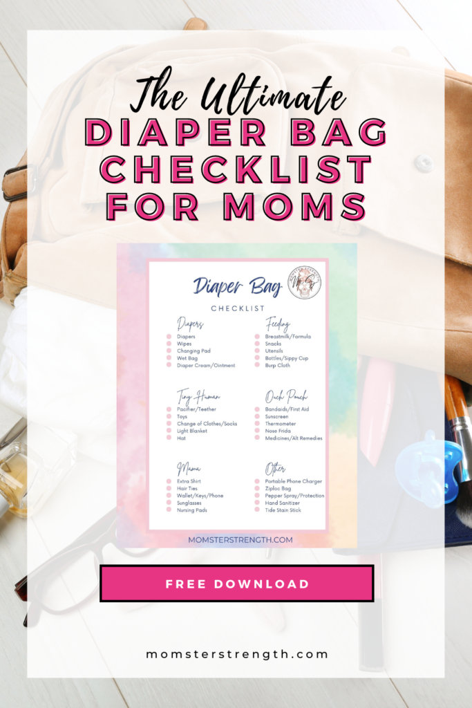 Printable Diaper Bag Checklist