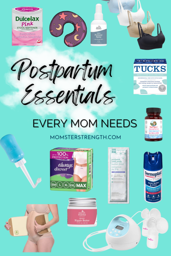 Postpartum Essentials Every New Mom Needs - Momster Strength